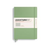 LEUCHTTURM1917 370262 Libreta Master Classic (A4+) 225 x 315 mm, Tapa Dura, 235 páginas numeradas, Sage, Cuadriculada