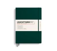 LEUCHTTURM1917 370265 Libreta Master Classic (A4+) 225 x 315 mm, Tapa Dura, 235 páginas numeradas, Forest Green, Lineas