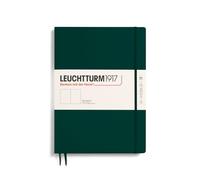 LEUCHTTURM1917 Master Slim 370271 - Cuaderno (A4+, tapa dura, 123 páginas numeradas, en blanco), color verde