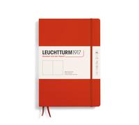 LEUCHTTURM1917 370275 Libreta Composition (B5) 178 x 254 mm, Tapa Dura, 219 páginas numeradas, Fox Red, Lisa