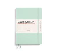 LEUCHTTURM1917 370281 Libreta Composition (B5) 178 x 254 mm, Tapa Dura, 219 páginas numeradas, Mint Green, Lisa