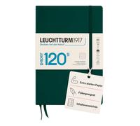 LEUCHTTURM1917 370342 Libreta de notas Medium (A5), EDITION 120, Tapas duras, 203 páginas numeradas, Forest Green, Lineas