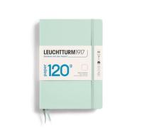 LEUCHTTURM1917 370343 Libreta de notas Medium (A5), EDITION 120, Tapas duras, 203 páginas numeradas, Mint Green, Lisa