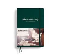 LEUCHTTURM1917 370346 Some Lines A Day, Libro de 5 años, Medium A5, Tapa Dura, 5 years Memories, Forest Green
