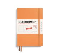 LEUCHTTURM1917 370566 - Agenda semanal (tamaño mediano (A5) 2025, tapa blanda, albaricoque, alemán