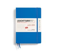 LEUCHTTURM1917 370729 Planificador semanal universitario Medium (A5) 2025, 18 meses (07.2024-12.2025), Tapa Dura, Sky, Inglés