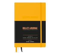 LEUCHTTURM1917 371205 Bullet Journal - Edition 2, Medium A5, Tapas duras, 206 páginas numeradas, papel de 120 g/m², libreta ideal para bullet journaling, con guía de bolsillo BuJo (Yellow24)