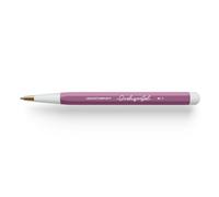 LEUCHTTURM1917 372217 - Mango giratorio Nº 1, latón, aluminio, bolígrafo de gel con tinta negra, color rosa