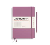 LEUCHTTURM1917 372343 Libreta Composition (B5) 178 x 254 mm, Tapa Dura, 219 páginas numeradas, Dusty Rose, Lineas