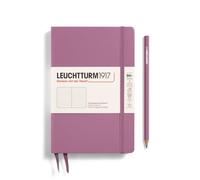 LEUCHTTURM1917 372348 Libreta Paperback B6+, Tapa Dura, 219 páginas numeradas, Dusty Rose, Puntos