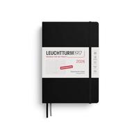LEUCHTTURM1917 372599 Dotted Medium (A5) Agenda 2026, 12 meses, negro, alemán