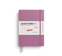 LEUCHTTURM1917 372600 Dotted Medium A5 - Agenda 2026, 12 meses, color rosa pálido, en alemán