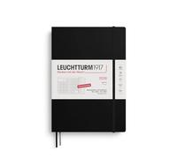 LEUCHTTURM1917 372603 Planificador mensual y cuaderno Composition (B5) 2026, 16 meses (01 de noviembre de 2025-28 de febrero de 2027), tapa blanda, negro, alemán