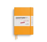 LEUCHTTURM1917 372629 Calendario semanal Mediano (A5) 2026, 18 meses 07.2025-12.2026, Tapa dura, Sol Naciente, Alemán