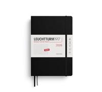 LEUCHTTURM1917 372780 Dotted Medium (A5) Agenda 2026 Negro Inglés