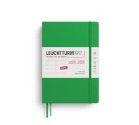 LEUCHTTURM1917 372811 Agenda semana vista Medium (A5) 2026, 18 meses 07.2025-12.2026, Spring Leaf, Inglés