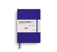 LEUCHTTURM1917 372813 Agenda semana vista Medium (A5) 2026, 18 meses 07.2025-12.2026, Ink, Inglés