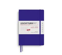LEUCHTTURM1917 372820 Planificador semanal universitario Medium (A5) 2026, 18 meses 07.2025-12.2026, Sky, Inglés