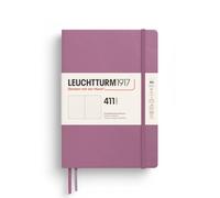LEUCHTTURM1917 372922 Cuaderno 411 mediano (A5), tapa dura, 411 páginas numeradas, Dusty Rose, Dotted, Más pensamientos, más ideas, más recuerdos, más páginas