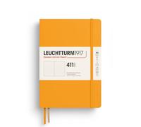 LEUCHTTURM1917 372925 Cuaderno 411 mediano (A5), tapa dura, 411 páginas numeradas, Rising Sun, Dotted, Más pensamientos, más ideas, más recuerdos, más páginas