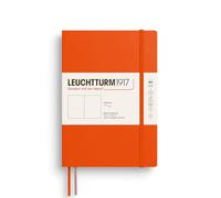 LEUCHTTURM1917 373996 Cuaderno mediano (A5), tapa blanda, 123 páginas numeradas, calabaza, liso