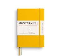 LEUCHTTURM1917 373999 Cuaderno mediano (A5), tapa blanda, 123 páginas numeradas, girasol, liso