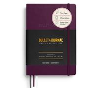 LEUCHTTURM1917 Bullet Journal Edition 2, A5, tapa dura, dotted, Purple26 | 206 páginas numeradas, 120 g/m², incl. set de pegatinas y Pocket Guide, 3 marcapáginas, cosido a hilo