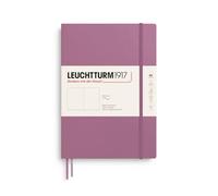LEUCHTTURM1917 Composition Cuaderno B5, Dusty Rose, Tapa blanda, Sin rayas | 123 páginas numeradas, cosido a hilo, bolsillo expansible, goma elástica, color crema, papel 80 g/m²