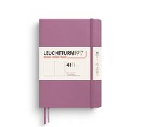 LEUCHTTURM1917 Cuaderno 411 A5 Tapa dura, Dusty Rose, Liso, Sin rayas | 411 páginas numeradas, papel 80 g/m² libre de ácido, para diario, Bullet Journal y escritura creativa