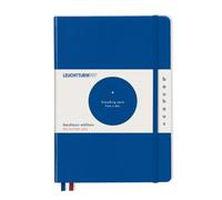 LEUCHTTURM1917 Cuaderno A5 Tapa dura Azul real Bauhaus Edition | 251 páginas numeradas, punteado, cosido a hilo, papel 80 g/m², libre de ácido, bolsillo expansible, 2 marcapáginas