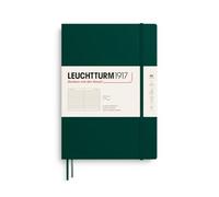 LEUCHTTURM1917 Cuaderno Composition B5, Forest Green, 178x254 mm, Rayado | rayado, tapa blanda, 123 páginas, cosido a hilo, bolsillo expansible, 2 marcapáginas, libre de ácido