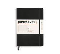 LEUCHTTURM1917 Cuaderno Composition B5, Negro, Tapa blanda, Dotted | 123 páginas numeradas, índice, cosido a hilo, libre de ácido, 2 marcapáginas