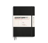 LEUCHTTURM1917 Cuaderno Composition B5, Tapa blanda, Liso, Negro, Sin rayas | 123 páginas numeradas, índice, cosido a hilo, 2 marcapáginas, libre de ácido