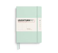 LEUCHTTURM1917 Cuaderno Composition B5 Tapa dura, Mint Green, Sin rayas | liso, cosido a hilo, 2 marcapáginas, bolsillo expansible, hojas perforadas