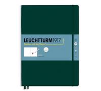 LEUCHTTURM1917 Cuaderno de bocetos Master A4+, Tapa dura, Forest Green | cartón para dibujo 150 g/m², cosido a hilo, libre de ácido, Dry Art Media, bolsillo expansible, marcapáginas, goma elástica