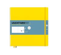 LEUCHTTURM1917 Cuaderno de bocetos Quadrat, 150 g/m², Limón, Cuadrado | liso, tapa dura, 112 páginas, cosido a hilo, sin ácido: para lápiz, Marker, tinta china y más