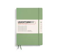 LEUCHTTURM1917 - Cuaderno de composici n de tapa dura B5-219, p ginas numeradas para escribir y llevar un diario (rayas salvia)