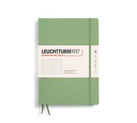 LEUCHTTURM1917 - Cuaderno de composici n de tapa dura B5-219, p ginas numeradas para escribir y llevar un diario (punteado salvia)