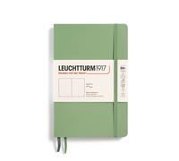 LEUCHTTURM1917 - Cuaderno de tapa blanda, B6+ - 123 p ginas numeradas para escribir y llevar un diario (Verde salvia)