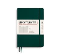 LEUCHTTURM1917 - Cuaderno de tapa blanda mediano A5, 123 p ginas numeradas para escribir y llevar un diario (rayas verde bosque)