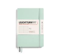 LEUCHTTURM1917 - Cuaderno de tapa blanda mediano A5, 123 p ginas numeradas para escribir y llevar un diario (verde menta punteado)