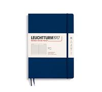 LEUCHTTURM1917 Libreta Composition (B5) 178 x 254 mm, Tapa Blanda, 123 páginas numeradas, Azúl Marino, Lineas