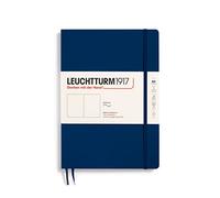 LEUCHTTURM1917 Libreta Composition (B5) 178 x 254 mm, Tapa Blanda, 123 páginas numeradas, Azúl Marino, Lisa