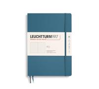 LEUCHTTURM1917 Libreta Composition (B5) 178 x 254 mm, Tapa Blanda, 123 páginas numeradas, Stone Blue, Puntos