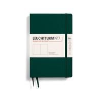 LEUCHTTURM1917 Libreta Paperback (B6+) 125 x 190 mm, Tapa Dura, 219 páginas numeradas, Forest Green, Lisa