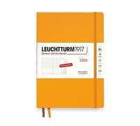 LEUCHTTURM1917 Planificador semanal Composition (B5) 2024 367851, con cuaderno adicional para direcciones y aniversarios, Rising Sun, alemán, 12 meses