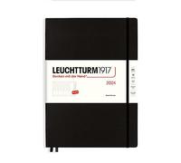 LEUCHTTURM1917 Planificador semanal Master (A4+) 2024, 12 meses, negro, inglés