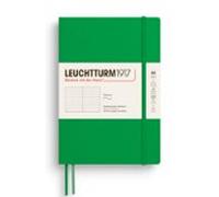LEUCHTTURM1917 372208 Libreta Medium (A5) 145 x 210 mm, Tapa Blanda, 123 páginas numeradas, Spring Leaf, Puntos