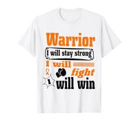 Leukemia Cancer Warrior I Will Stay Strong I Will Fight Camiseta