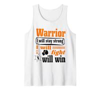 Leukemia Cancer Warrior I Will Stay Strong I Will Fight Camiseta sin Mangas